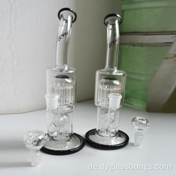 Glasbongs mit 6-armigem und 10-armigem Tree Percolator